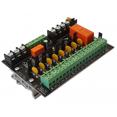 JACK FUSE PP8PTC POWER PORT 8X FUSED OUTPUTS PDM FIRE TRIP DPDT AUX RELAY SELF-HEALING FUSES 0–14VDC 8A DIN RAIL