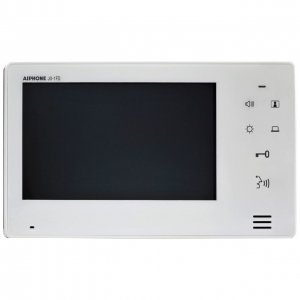 AIPHONE JO-1FD JO SERIES 7 INCH VIDEO INTERCOM EXPANSION MONITOR SURFACE MOUNT LOCK OUTPUT 18VDC WHITE 130Hx23