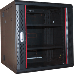 REDBACK RACKS ZH.6606W 6RU 19 INCH DOUBLE SECTION WALL MOUNT RACK SWING FRAME BLACK 370HX600WX600D (MM)