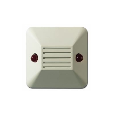 ARITECH AI673 OPTICAL/ACOUSTIC REMOTE INDICATOR 6-28VDC FLASH/SOLID RED LED 81 DBA 3600HZ SURFACE MOUNT WHITE