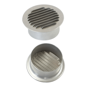 REDBACK RACKS BK.1070 2X ROUND AIR VENT KIT GB/CA CABINETS IP33 SILVER