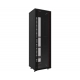 REDBACK RACKS A5.6818 19 INCH FLOOR RACK 18RU TOUGHENED GLASS VENTED REAR DOOR 800KG 2X SHELVES BLACK 600WX800