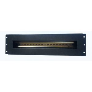 REDBACK RACKS DIN20-3RU 19 INCH RACK MOUNT DIN RAIL KIT 3RU UPTO 20X BREAKERS 128Hx465Wx67D (MM)