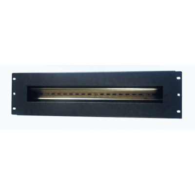 REDBACK RACKS DIN20-3RU 19 INCH RACK MOUNT DIN RAIL KIT 3RU UPTO 20X BREAKERS 128Hx465Wx67D (MM)