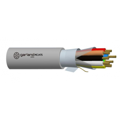 GARLAND MC147S 250M SCREENED SECURITY CABLE 7C 21AWG 14/0.20MM AL/POLY DRAIN WIRE PVC SHEATH GREY