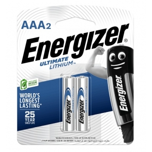 ENERGIZER L92BP2T 1.5V AAA ULTIMATE LITHIUM BATTERY 2 PACK