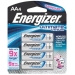 ENERGIZER L91BP4 1.5V AA ULTIMATE LITHIUM BATTERY 4 PACK