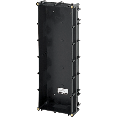 AIPHONE GT SERIES 3 MODULE FLUSH MOUNT BACK BOX BLACK PLASTIC