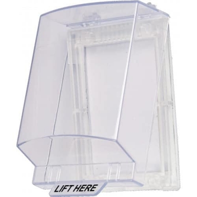 DFM SECOR WEC140 WEATHER PROTECTION COVER CLEAR POLYCARBONATE 140Hx110Wx54D (MM)