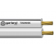 GARLAND TCW24WHBK250W FIG8 CABLE 24/0.20 2C STRANDED UNSCREENED PVC SHEATH 250M WHITE/BLACK