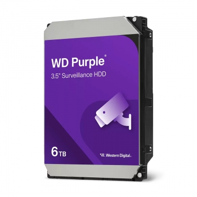 WESTERN DIGITAL WD64PURZ WD PURPLE 6TB 3.5 INCH SATA 6GB/S 5400RPM SURVEILLANCE HDD