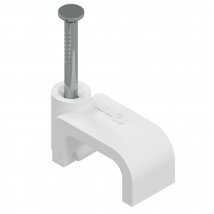 MATELEC FCC-2.5/500J 12MM 2.5MM² FLAT CABLE CLIPS 500/JAR WHITE