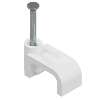 MATELEC FCC-2.5/500J 12MM 2.5MM² FLAT CABLE CLIPS 500/JAR WHITE