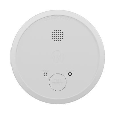 MATELEC DET-SMK/AC/1 PHOTOELECTRIC SMOKE DETECTOR 240VAC WIRED INTERCONNECT 1YR ALKALINE 9V BACKUP BATTERY