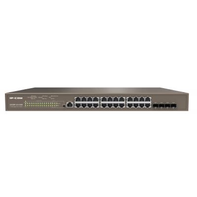 IP-COM G5328P-24-410W 24PORT GIGABIT POE+ L3 MANAGED SWITCH 4X 1G SFP 370W 100-240VAC RACK MOUNTED 44HX440WX28