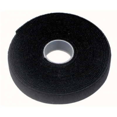 CABAC VT12BK/50M PRO HOOK AND LOOP CABLE TIE 12MM 2X25M ROLL BLACK