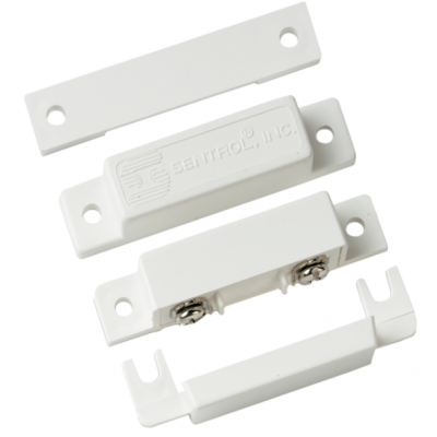 SENTROL SEN1085T-N HARDWIRED REED SWITCH WHITE DETECTION GAP 19MM 1 x N/C OUTPUT (DRY) PLASTIC SURFACE MOUNT