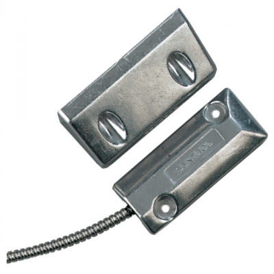 SENTROL SEN2202A-L HARDWIRED ROLLER DOOR REED SWITCH SILVER DETECTION GAP 76.2MM 1 x N/C OUTPUT (DRY) METAL SU