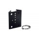 BOSCH IIR-MNT-PMB ILLUMINATOR POLE MOUNT BRACKET FITS 75–200MM POLE STAINLESS STEEL BLACK 160X117X46 (MM)