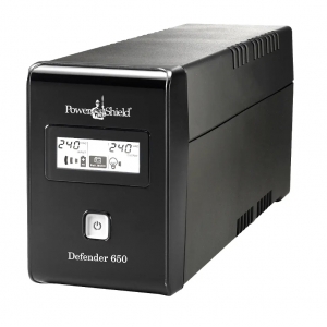 POWERSHIELD UPPS-D650VA DEFENDER 650VA/390W LINE INTERACTIVE UPS AVR LCD 2X AU OUTLETS USER REPLACEABLE BATTER