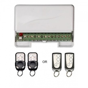 DFM ACTIVOR RSR01 STANDALONE REMOTE CONTROL KIT 1X RECEIVER 2X TRANSMITTER 4 CH UPTO 25 USERS 4X RELAY OUTPUT