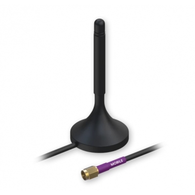 TELTONIKA PR1KS210 MOBILE 4G/LTE MAGNETIC SMA MALE ANTENNA 3M CABLE IP40