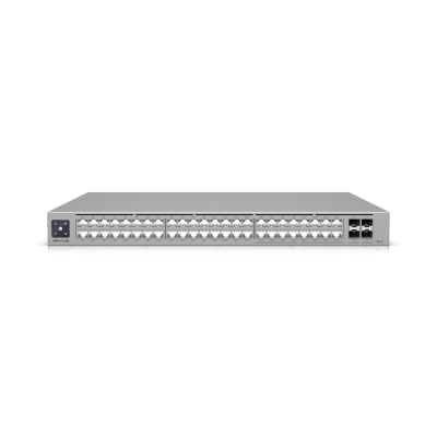 UBIQUITI USW-PRO-MAX-48-POE 48PORT GIGABIT POE SWITCH 16X 2.5GBE 4X 10G SFP+ 720W L3 MANAGED RACK MOUNTED 1U