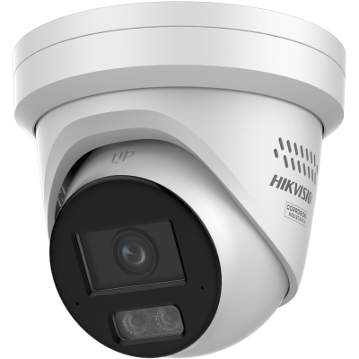HIKVISION DS-2CD2387G3-LIS2UY/SRB COLORVU G3 8MP IP CAMERA TURRET MIC TWO-WAY AUDIO POE RED BLUE STROBE
