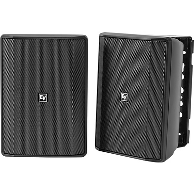 ELECTRO VOICE EVID-S-5.2XB EVID-S 5.25" 2-WAY FULL RANGE 100V LINE 60W IP65 8 OHM WALL MOUNTED SURFACE MOUNT SPEAKER PAIR BLACK