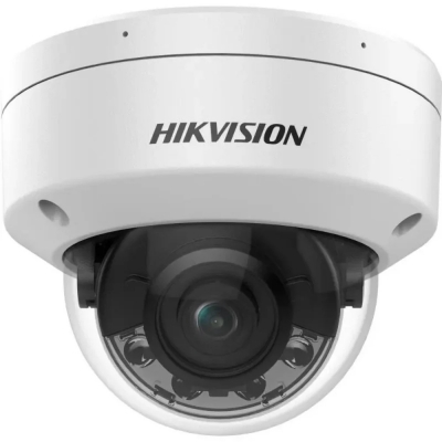 HIKVISION HIK-3787G3TLIZ2 ACUSENSE 8MP 4K AI DOME WHT 2.7-13.5MM MOTORIZED COLORVU IR+WHITE LED 40M POE+ IP67 B/I MIC
