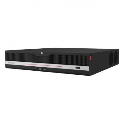 HIKVISION HIK-9664NXIM8AF 64CH BLACK AI NVR UPTO 32MP H.264/4+/5/5+ 2XNIC 2CH@32MP 8XSATA HDD PORT @ 20TB YES RAID0,1,5,6,10