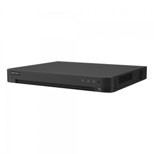 HIKVISION HIK-7216HUHIM2XT ACUSENSE 16CH DVR +16 IP CH UP TO 8MP/4K H.265+ 256MBPS 2X SATA UP TO 12TB EACH HDMI VGA BNC RS485