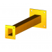 SECURITY DESIGNS SEW600YL SEC DESIGNS SEW600YL WALL MTD BOLLARD RDR / INT ARM YEL