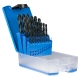 BLUE BULLET D102SM3 D102 1-13MM JOBBER DRILL BIT SET FERROUS METALS, ALSO WOOD AND PLASTIC M2 HIGH SPEED STEEL BLACK 25 PIECE
