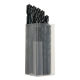 BLUE BULLET D102SM3 D102 1-13MM JOBBER DRILL BIT SET FERROUS METALS, ALSO WOOD AND PLASTIC M2 HIGH SPEED STEEL BLACK 25 PIECE