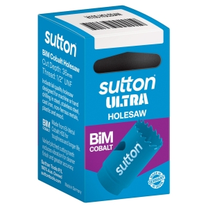 SUTTON H1050160 H105 16MM HOLESAW VARIED PITCHED TEETH BI-METAL COBALT BLUE 16DIAX36D (MM)