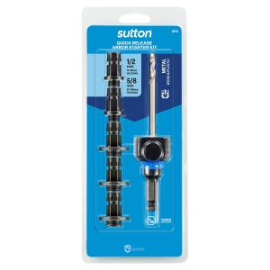 SUTTON H1220111 H122 ARBOR HOLESAW QUICK RELEASE/ONE-CLICK BLACK/SILVER 6 PIECE