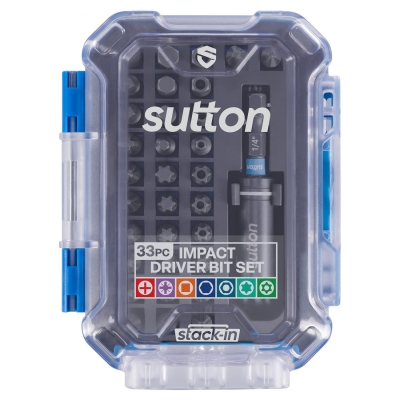 SUTTON S250S33A S250 IMPACT SCREWDRIVER BITS - SETS 33 PIECE