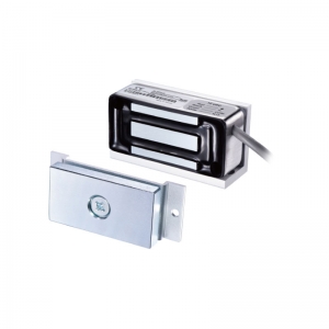 GL-80F SERIES ELEC SINGLE MINI MAG LOCK SIL MON LSS 36KG HOLDING FORCE FAIL SAFE (PTL) SURFACE MOUNTED 12VDC