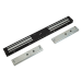 FSH FEM4300 SERIES SLIMLINE ELECTRIC DOUBLE MAGNETIC LOCK BLACK MONITORED LSS DSS LED 280KG HOLDING FORCE FAIL