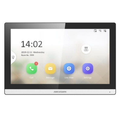 HIKVISION 2ND GEN INTERCOM SLIM BEZEL ROOM STATION 7" TOUCH SCREEN WIFI