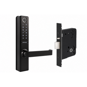 SCHLAGE SCEBZ70091MB ENCORE SMART LOCK WITH MORTICE MATTE BLACK KEY OVERRIDE IP65 2 HOUR FIRE RATING BATTERY POWERED-2XCR123