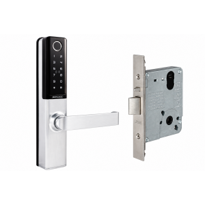 SCHLAGE SCEBZ70091SC ENCORE SMART LOCK WITH MORTICE SATIN CHROME KEY OVERRIDE IP65 2 HOUR FIRE RATING BATTERY POWERED-2XCR123