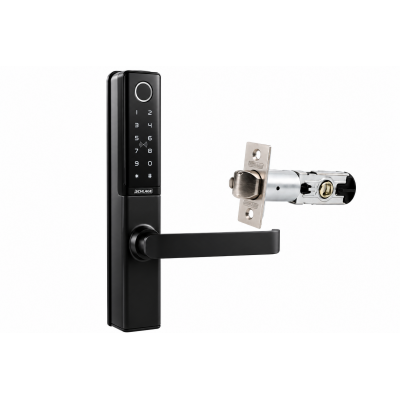 SCHLAGE SCEBZ700TLMB ENCORE SMART LOCK WITH TUBULAR LATCH MATTE BLACK KEY OVERRIDE IP65 2 HOUR FIRE RATING BATTERY