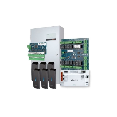 GALLAGHER C500322 SMB 6 DOOR KIT CONTROLLER HBUS 8PORT HBUS 16IN 16OUT CABINET PSU 8.0A 6X T15 READER BLACK