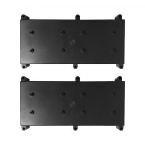 GALLAGHER C200002 HALF-FOOTPRINT MOUNTING PLATE SUITS 1X HALF-FOOTPRINT OR 2X QUARTER-FOOTPRINT PCBS 2 PACK GREY PLASTIC