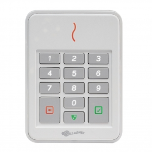 GALLAGHER C300491 SMB T30 RS485 HBUS PROX KEYPAD READER IK09 WHITE 9-16VDC 118HX86WX26.7D (MM)