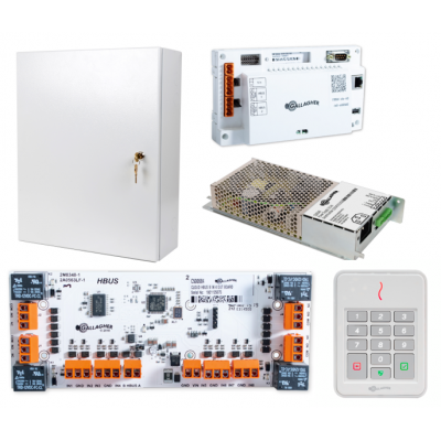 GALLAGHER C500201 SMB SINGLE DOOR ALARM KIT 1X CONTROLLER 6000 1X T30 KEYPAD READER 1X HBUS 8IN 4OUT WHITE